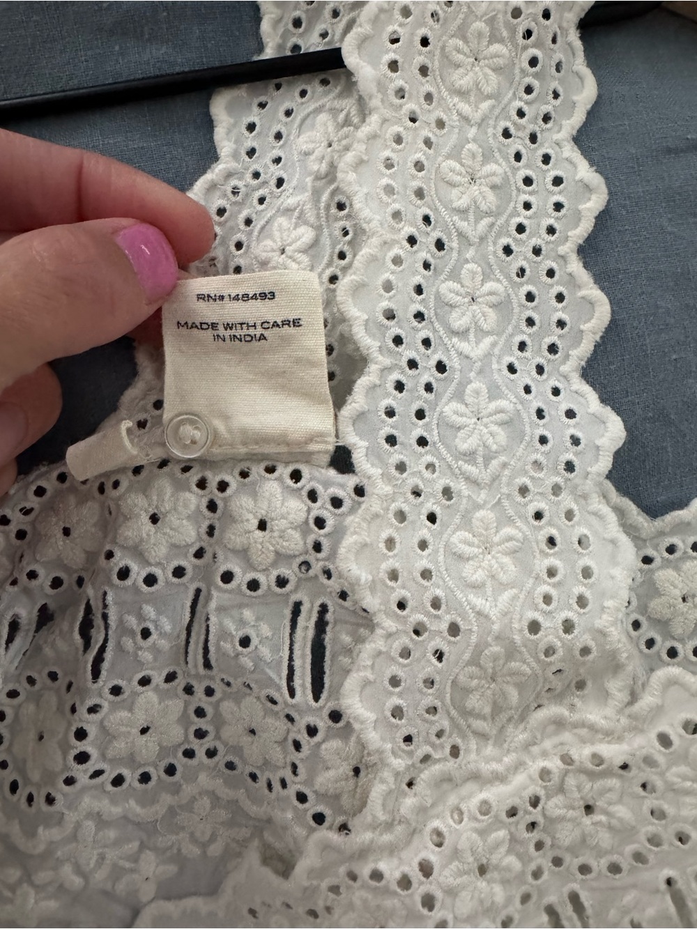 Doen estelle top in white size medium - Picture 3 of 8